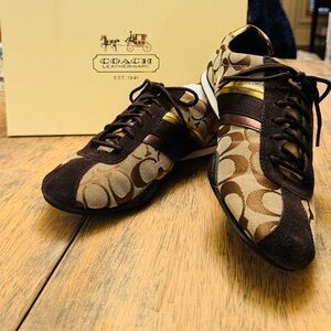 Coach Woman’s Brown Signature Runner Sneakers